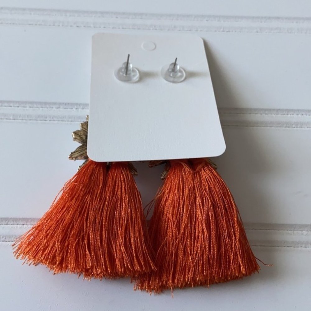 Bohemian Tassel Earrings Turquoise Retro - Picture 3 of 4